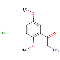 2-amino-1-(2,5-dimethoxyphenyl)ethanone hydrochloride (CAS: 671224-08-1) - Chemical Structure and Molecular Formula 