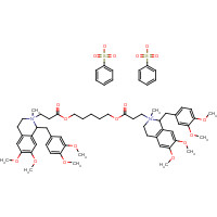 Atracurium besylate (CAS: 64228-81-5) - Chemical Structure and Molecular Formula 