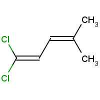 1,1-Dichloro-4-methylpenta-1,3-diene (CAS: 55667-43-1) - Chemical Structure and Molecular Formula 