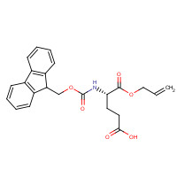 FMOC-GLU-OALL (CAS: 144120-54-7) - Chemical Structure and Molecular Formula 