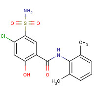 Xipamide (CAS: 14293-44-8) - Chemical Structure and Molecular Formula 