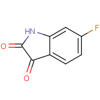 6-FLUOROISATIN (CAS: 324-03-8) - Chemical Structure and Molecular Formula 