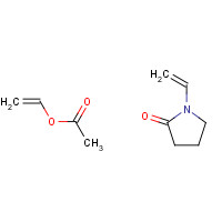Poly(1-vinylpyrrolidone-co-vinyl acetate) (CAS: 25086-89-9) - Chemical Structure and Molecular Formula 