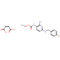 Flupirtine maleate (CAS: 75507-68-5) - Chemical Structure and Molecular Formula 