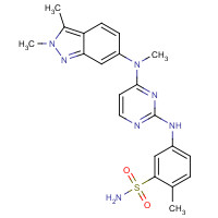 Pazopanib (CAS: 444731-52-6) - Chemical Structure and Molecular Formula 