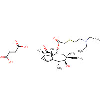 Tiamulin fumarate (CAS: 55297-96-6) - Chemical Structure and Molecular Formula 
