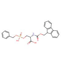 Fmoc-O-(benzylphospho)-L-serine (CAS: 158171-14-3) - Chemical Structure and Molecular Formula 