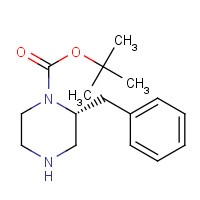 (R)-1-BOC-2-BENZYLPIPERAZINE (CAS: 947684-78-8) - Chemical Structure and Molecular Formula 