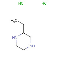 (S)-2-ethylpiperazine dihydrochloride (CAS: 128427-05-4) - Chemical Structure and Molecular Formula 