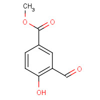 METHYL 3-FORMYL-4-HYDROXYBENZOATE (CAS: 24589-99-9) - Chemical Structure and Molecular Formula 