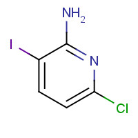 6-chloro-3-iodopyridin-2-amine (CAS: 800402-06-6) - Chemical Structure and Molecular Formula 