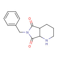 6-BENZYL-5,7-DIOXO-OCTAHYDROPYRROLO[3,4-B] PYRIDINE (CAS: 128740-13-6) - Chemical Structure and Molecular Formula 