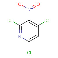 2,4,6-TRICHLORO-3-NITROPYRIDINE (CAS: 15513-48-1) - Chemical Structure and Molecular Formula 