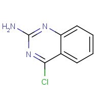 4-CHLOROQUINAZOLIN-2-AMINE (CAS: 124309-74-6) - Chemical Structure and Molecular Formula 