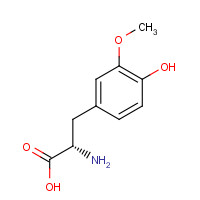 3-METHOXY-L-TYROSINE (CAS: 300-48-1) - Chemical Structure and Molecular Formula 