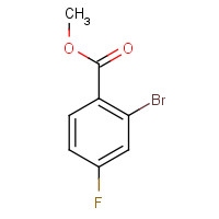 METHYL 2-BROMO-4-FLUOROBENZOATE (CAS: 653-92-9) - Chemical Structure and Molecular Formula 