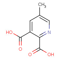 5-Methylpyridine-2,3-dicarboxylic acid (CAS: 53636-65-0) - Chemical Structure and Molecular Formula 