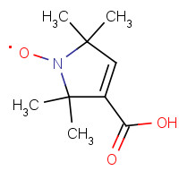 2,2,5,5-TETRAMETHYL-3-PYRROLIN-1-OXYL-3-CARBOXYLIC ACID (CAS: 2154-67-8) - Chemical Structure and Molecular Formula 