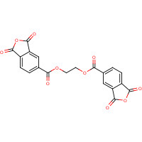 ETHYLENE GLYCOL BIS(4-TRIMELLITATE ANHYDRIDE) (CAS: 1732-96-3) - Chemical Structure and Molecular Formula 