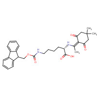 DDE-LYS(FMOC)-OH (CAS: 156648-40-7) - Chemical Structure and Molecular Formula 