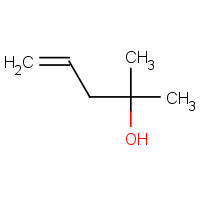 2-METHYL-4-PENTEN-2-OL (CAS: 624-97-5) - Chemical Structure and Molecular Formula 