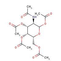 2-Acetamido-2-deoxy-D-galactopyranose-1,3,4,6-tetra-O-acetate (CAS: 76375-60-5) - Chemical Structure and Molecular Formula 