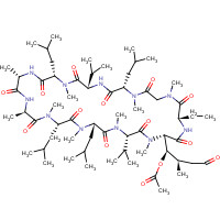 6-[(3R,4R)-3-(Acetyloxy)-N,4-dimethyl-6-oxo-L-norleucine] Cyclosporin A (CAS: 121584-52-9) - Chemical Structure and Molecular Formula 