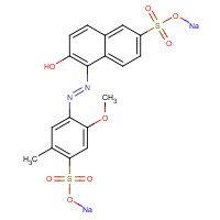 Allura Red AC (CAS: 25956-17-6) - Chemical Structure and Molecular Formula 