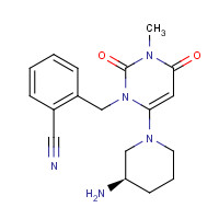 Alogliptin (CAS: 850649-61-5) - Chemical Structure and Molecular Formula 