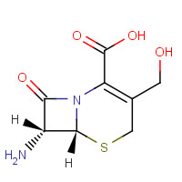 7-Amino-deacetylcephalosporanic Acid (CAS: 15690-38-7) - Chemical Structure and Molecular Formula 