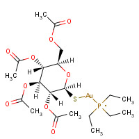Auranofin (CAS: 34031-32-8) - Chemical Structure and Molecular Formula 