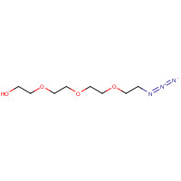 1-Azido-3,6,9-trioxaundecane-11-ol (CAS: 86770-67-4) - Chemical Structure and Molecular Formula 