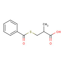 (S)-(-)-3-(Benzoylthio)-2-methylpropanoic Acid (CAS: 72679-02-8) - Chemical Structure and Molecular Formula 