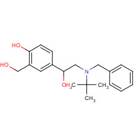 N-Benzyl Albuterol (CAS: 24085-03-8) - Chemical Structure and Molecular Formula 