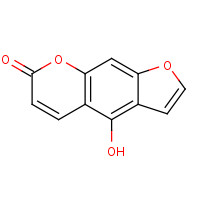 Bergaptol (CAS: 486-60-2) - Chemical Structure and Molecular Formula 