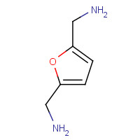 2,5-Bis(aminomethyl)furan (CAS: 2213-51-6) - Chemical Structure and Molecular Formula 