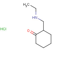 2-(Bismethyl)aminomethylcyclohexanone Hydrochloride (CAS: 42036-65-7) - Chemical Structure and Molecular Formula 