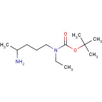 N-(t-Boc)-N-ethyl-4-aminopentylamine (CAS: 887353-45-9) - Chemical Structure and Molecular Formula 