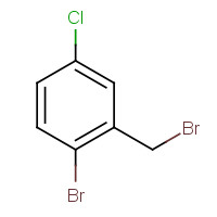 2-Bromo-1-bromomethyl-5-chlorobenzene (CAS: 66192-24-3) - Chemical Structure and Molecular Formula 