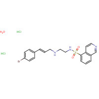N-[2-(p-Bromocinnamylamino)ethyl]-5-isoquinoline Sulfonamide Dihydrochloride (CAS: 130964-39-5) - Chemical Structure and Molecular Formula 