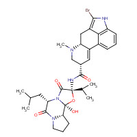 2-Bromo a-Ergocryptine Mesylate (CAS: 22260-51-1) - Chemical Structure and Molecular Formula 
