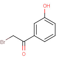 2-Bromo-3'-hydroxyacetophenone (CAS: 2491-37-4) - Chemical Structure and Molecular Formula 