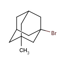 1-Bromo-3-methyladamantane (CAS: 702-77-2) - Chemical Structure and Molecular Formula 