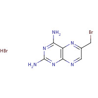 6-(Bromomethyl)-2,4-pteridinediamine Hydrobromide (Technical Grade) (CAS: 52853-40-4) - Chemical Structure and Molecular Formula 