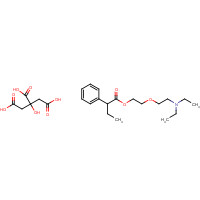 Butamirate Citrate (CAS: 18109-81-4) - Chemical Structure and Molecular Formula 