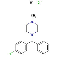 Chlor Cyclizine Hydrochloride (CAS: 14362-31-3) - Chemical Structure and Molecular Formula 