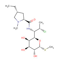 Clindamycin B (CAS: 18323-43-8) - Chemical Structure and Molecular Formula 