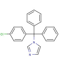 para-Clotrimazole Isomer (CAS: 23593-71-7) - Chemical Structure and Molecular Formula 