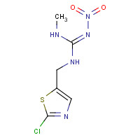 Clothianidin (CAS: 210880-92-5) - Chemical Structure and Molecular Formula 