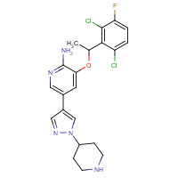 Crizotinib (CAS: 877399-52-5) - Chemical Structure and Molecular Formula 